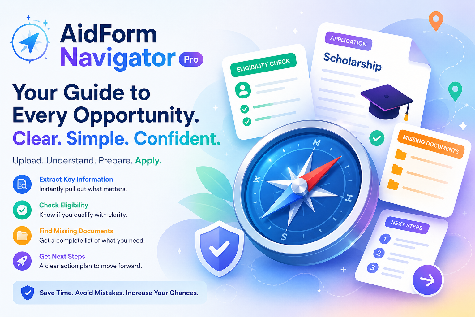 AidForm Navigator - Turn confusing application documents into clear eligibility checks, missing-document lists, and next steps.