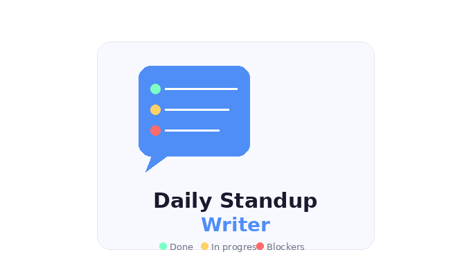 Daily Standup Notes for Developers