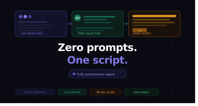 Topical Script Writer - Zero prompts. One scroll-stopping script.