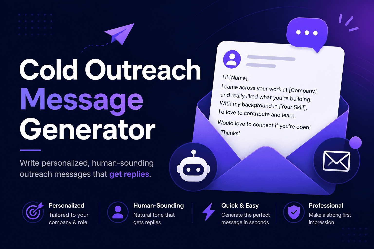 Cold Outreach Message Generator - I built this agent over a short, focused iteration cycle.

I started by identifying a common problem: most cold outreach messages generated by AI feel overly formal, generic, or unnatural. My goal was